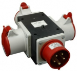 Adapter 32a 5p su 2x 230v lizdais