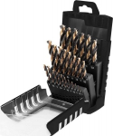 Grąžtai metalui Hss-cnc, 1-13 mm, 25 vnt. rinkinys
