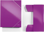 Leitz Wow A4 aplankas su gumyte, violetinis