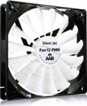 AABCOOLING Silent Jet Fan 12 PWM - Efektyvus 120mm Kompiuterio Ventiliatorius, 170m&sup3;/h Oro Srautas, 15 Ventiliatoriaus menčių, Tylus 8.9-20.9dB Veikimas Su FDB Guoliais, 400-1600 RPM, PWM Valdymas, Modernus Dizainas, Antivibracinės Tarpinės, Tinka PC ...