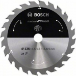 Bosch Pro Wood pjūklų diskas medienai 140x20x1,5 Z24 akumuliatoriniams įrankiams