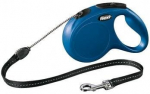 Flexi automatinis pavadėlis Classic M, mėlynas, 5 m