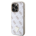 Guess PU Leather 4G Triangle Metal Logo Case