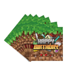 Vienkartinės servetėlės Minecraft, 20 vnt.