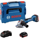 Akumuliatorinis kampinis &scaron;lifuoklis Bosch GWS 18V-10 P Professional, 18 V, su akumuliatoriumi ir įkrovikliu