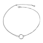 Sidabrinis kaklo papuo&scaron;alas moterims Sidabra Jewelry Choker N028