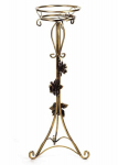 Metalinis gėlių stovas dekoruotas rožėmis DekoracjaDomu, 95 cm