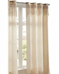 Ritininė užuolaida su macram&eacute; 140x260 cm Stilinga užuolaida su macram&eacute;, pagaminta i&scaron; medvilnės, kabanti ant metalinių ratukų, tinkama įvairioms kompozicijoms, atnaujinimams ir stiliams., Ritininė užuolaida su macram&eacute; 140x260 cm Stilinga užuolaida su  ...