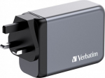 Verbatim Gan 240w įkroviklis Usb-c Pd, Usb-a, pilkas, su keičiamais ki&scaron;tukais