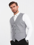 Liemenė vyrams Ombre Clothing 124332-7, pilka
