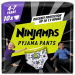 Naktinės sauskelnės - kelnaitės Pampers Ninjamas Space, 10 vnt, 17-30 kg