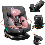 Automobilinė kėdutė Lionelo Bastiaan One I-Size, 40-150 cm, pink rose