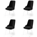 Kėdės rinkinys (4 vienetai) Pare - Black, White