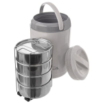 Pietų menzūrėlė &scaron;iluminė 4 pakopų 4x800 ml