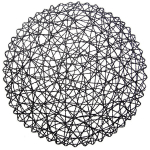 Orion stalo padėkliukas, 35 cm, Padėkliukas popierinė juoda apvali 35 cm