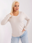 Megztinis moterims, smėlio spalvos, XL/XXL