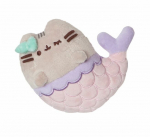 Pliu&scaron;inis - Pusheen - undinė - ekologi&scaron;kas - rožinis - violetinis - 12x9 cm