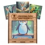 Edukacinė medinė dėlionė Fantasy Puzzles Gyvūnų kolekcija nr. 2