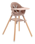 Maitinimo kėdutė KikkaBoo 2in1 Woody, Pink 2024