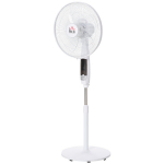 HOMCOM Pjedestalinis ventiliatorius 138cm Baltas ventiliatorius su laikmačiu, nuotolinio valdymo pultas, reguliuojamas auk&scaron;tis, 3 greičiai, plienas