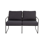 Lauko sofa Patio Nefryt, pilka/juoda