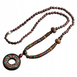 NEPALAS Budistų medinis vėrinys MALA Amuletas Rankų darbo karoliukai, NEPALAS Budistų medinis vėrinys MALA Amuletas Rankų darbo karoliukai