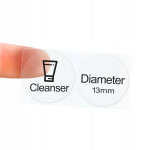 NIIMBOT Etiketės Lipdukai 13mm apvalūs TRANSPARENT 220vnt D110/D11/D101