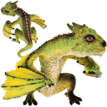 Drakono figūrėlė, žalia