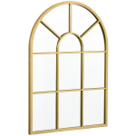 Sieninis veidrodis HomCom, 70 x 50 cm, rudas