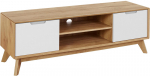 TV staliukas Notio Living Ezra, rudas/baltas