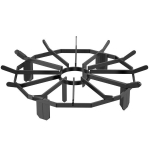 Apvalios grotelės su 6 atraminėmis kojelėmis 638mm