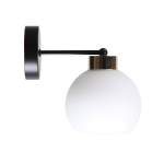Sieninė lempa Candellux Amanda juoda-aukso 1x40W E27