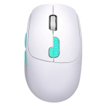 Kompiuterio Pelė - MOUSE DEFENDER NITTA MM-307 RF+BT OPTIC 1600dpi 6P Įkraunama 400 mAh Balta