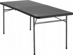 Sulankstomas stalas Coleman, 76x183x73 cm, juodas