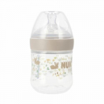 Buteliukas nuo pilvo dieglių su kar&scaron;čio indikatoriumi NUK Slow Flow, Ash, 0+ mėn, 150 ml