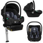 Astrid i-Size automobilinė kėdutė 40-87 cm, su 5 ADAC žvaigždutėmis, pagal R129, RWF tvirtinimas su ISOFIX pagrindu, reguliuojama galvos atrama, atminties putos, &scaron;oninė apsauga, suderinama su Holmbergs diržais ir vežimėliu, lengva ir saugi - juodai pilka