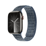 Crong Melange &ndash; magnetinis dirželis, skirtas Apple Watch 42/44/45/49 mm (mėlynas melanžas)