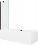 Vonia Mexen Cube su apdaila ir stiklo sienele, 170x80 cm + 60 cm