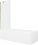Vonia Mexen Vega su apdaila ir stiklo sienele, 180x80 cm + 70 cm