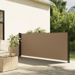 I&scaron;traukiama &scaron;oninė markizė, taupe spalvos, 120x300cm