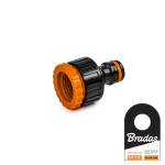 Čiaupo jungtis 3/4" / 1/2" Bradas BLACK LINE