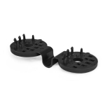 Tvirtinimo klipsai - spaustukai Bradas BUNGEE CORD CLIPS, 50 vnt., juodi