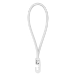 Tvirtinimo elastinė guma su kabliuku Bradas BUNGEE CORD HOOK, 18 cm, balta