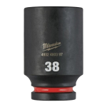 Smūginis lizdas 38mm 3/4" ilgas Milwaukee