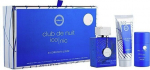 Rinkinys Armaf Club De Nuit Blue Iconic moterims: kvapusis vanduo EDP, 105 ml + du&scaron;o želė, 100 ml + pie&scaron;tukinis dezodorantas, 75 g