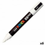 Felt-tip ra&scaron;ikliai POSCA PC-5M Balti (6 vnt.)