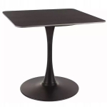 St&oacute;ł Espero II &ndash; Modernus apvalus valgomojo stalas, 80 cm, juodas