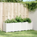 Sodo lovelis, baltos spalvos, 160x40x53cm, pp
