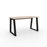 Ra&scaron;omasis stalas ADRK Furniture Iwo, rudas/juodas