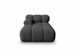 Sofa Micadoni Bellis, 155x94x64 cm, pilka